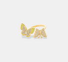 Enamel Butterfly Ring-310 Jewelry-OMGBLINGS-Heathered Boho Boutique, Women's Fashion and Accessories in Palmetto, FL