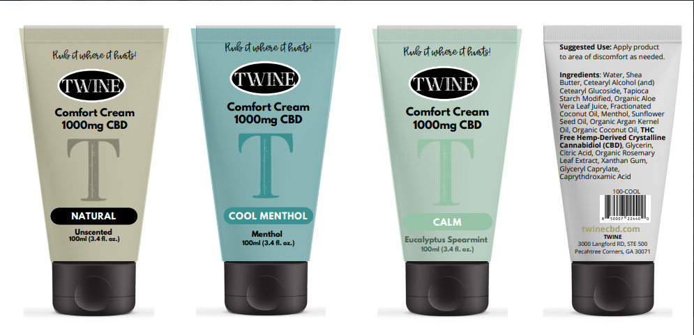 PREORDER: Comfort Cream 1000mg CBD-340 Other Accessories-Twine-Heathered Boho Boutique, Women's Fashion and Accessories in Palmetto, FL