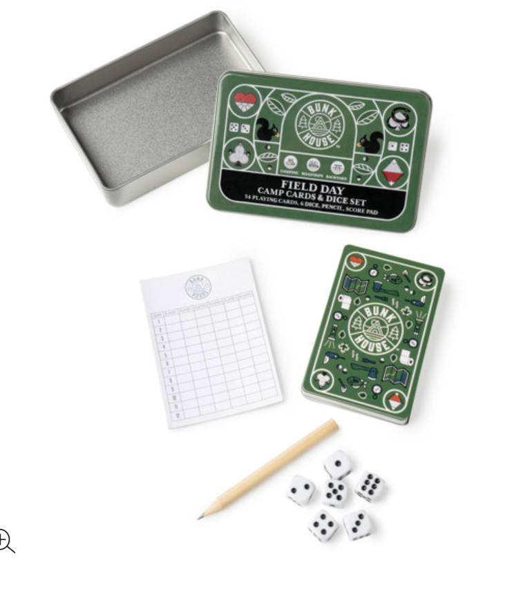 Bunkhouse Field Day Camp Cards & Dice Set-340 Other Accessories-DM MERCHANDISING-Heathered Boho Boutique, Women's Fashion and Accessories in Palmetto, FL