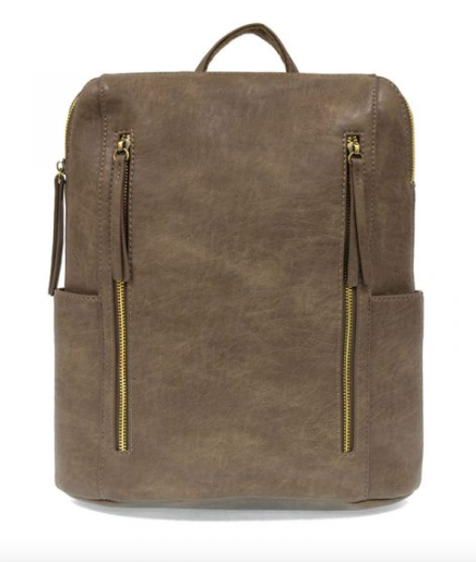 Raegan Double Zipper Backpack-320 Bags-Joy Susan-Heathered Boho Boutique, Women's Fashion and Accessories in Palmetto, FL