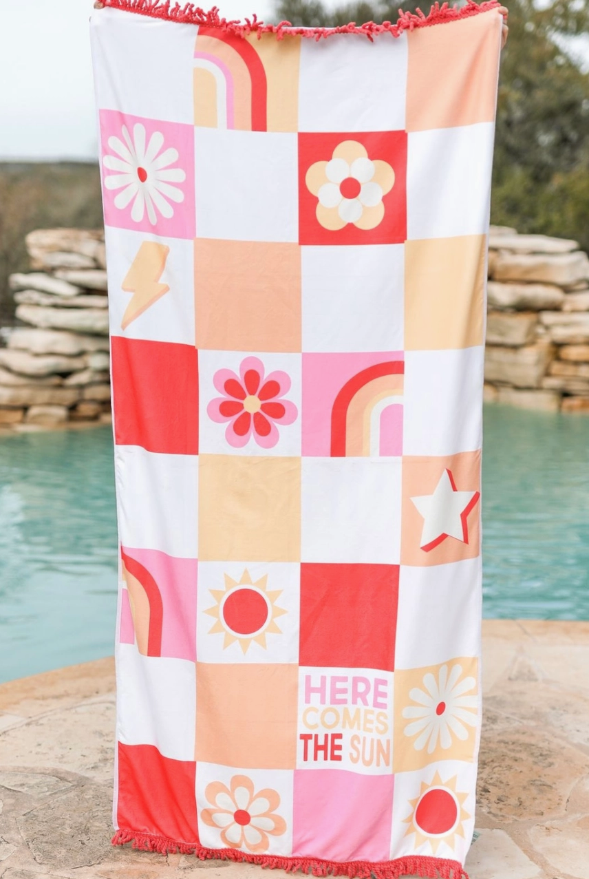 Here Comes the Sun Towel-340 Other Accessories-Jadelynn Brooke-Heathered Boho Boutique, Women's Fashion and Accessories in Palmetto, FL