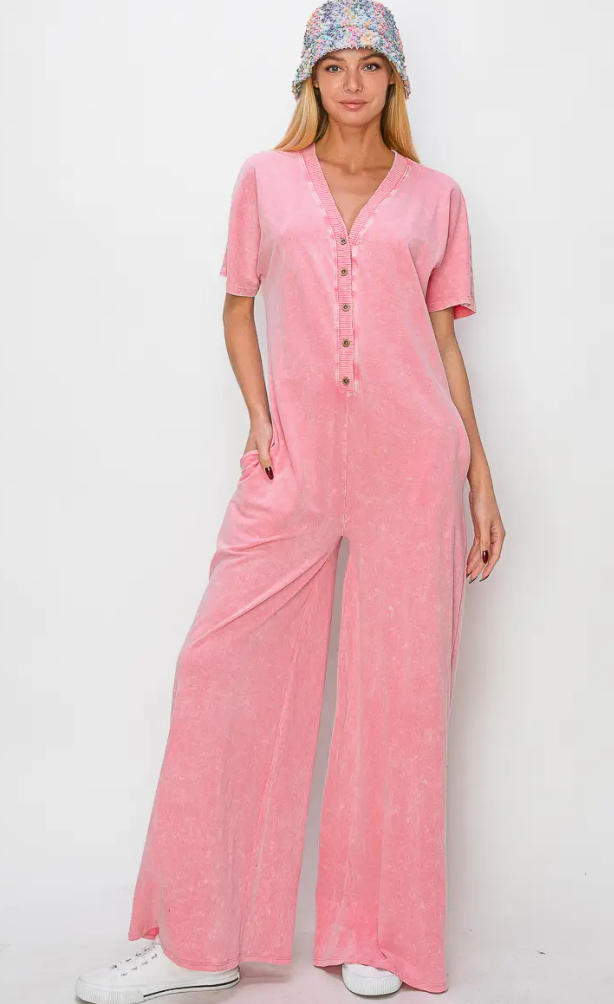 RESTOCK: Free Spirit Jumpsuit-230 Dresses/Jumpsuits/Rompers-J. Her-Heathered Boho Boutique, Women's Fashion and Accessories in Palmetto, FL