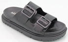 Brushed Black Gen Sandal-350 Shoes-Mia Shoes-Heathered Boho Boutique, Women's Fashion and Accessories in Palmetto, FL