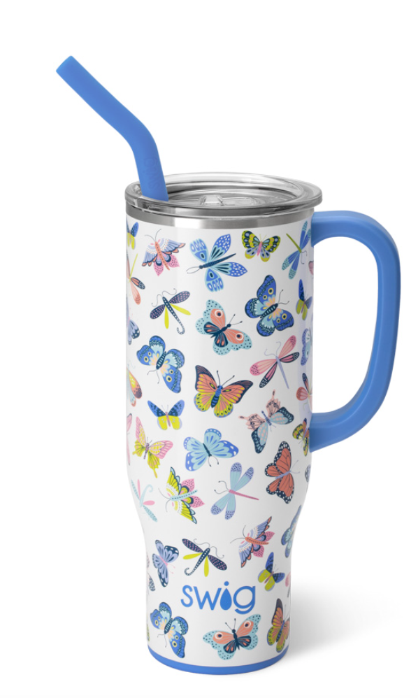 Butterfly Bliss Swig-340 Other Accessories-Swig-Heathered Boho Boutique, Women's Fashion and Accessories in Palmetto, FL