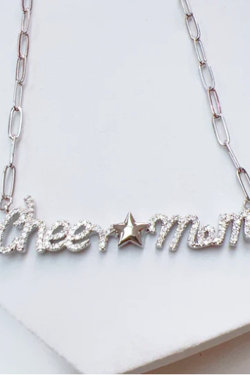 Cheer Mom Necklace-310 Jewelry-Treasure Jewels-Heathered Boho Boutique, Women's Fashion and Accessories in Palmetto, FL