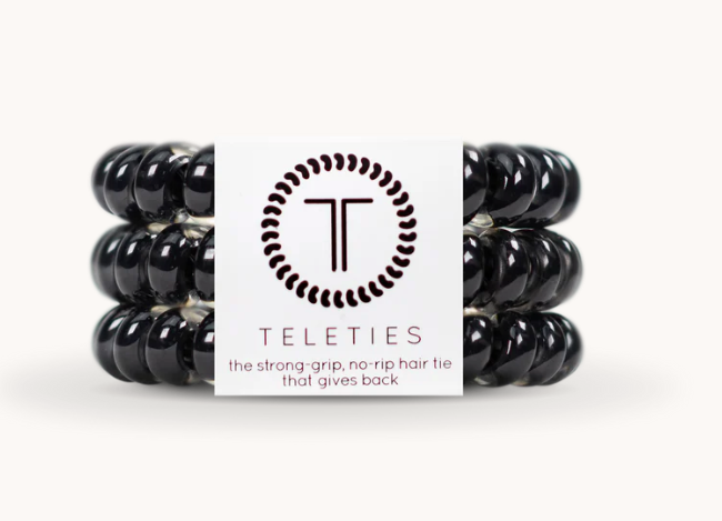 Jet Black Teleties-340 Other Accessories-Teleties-Heathered Boho Boutique, Women's Fashion and Accessories in Palmetto, FL