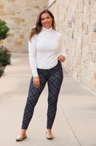 The Jillian Plaid Leggings-180 LEGGINGS-JuliaRoseWholesale-Heathered Boho Boutique, Women's Fashion and Accessories in Palmetto, FL