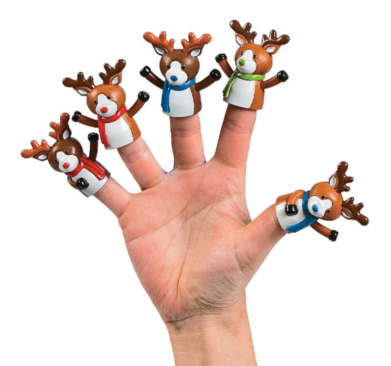 Vinyl Reindeer Finger Puppet-340 Other Accessories-Fun Express-Heathered Boho Boutique, Women's Fashion and Accessories in Palmetto, FL