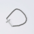 Silver Cross Bracelet-310 Jewelry-Treasure Jewels-Heathered Boho Boutique, Women's Fashion and Accessories in Palmetto, FL