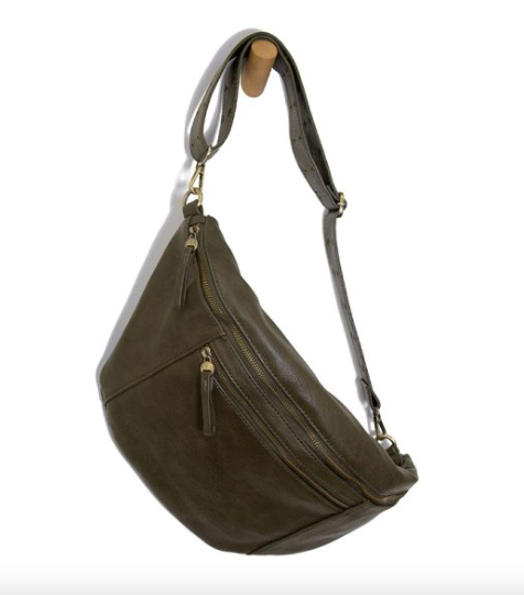 RESTOCK: Mel Large Sling Crossbody Bag-320 Bags-Joy Susan-Heathered Boho Boutique, Women's Fashion and Accessories in Palmetto, FL