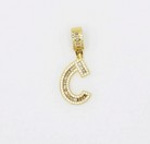 Crystal Initial Charm-310 Jewelry-Treasure Jewels-Heathered Boho Boutique, Women's Fashion and Accessories in Palmetto, FL