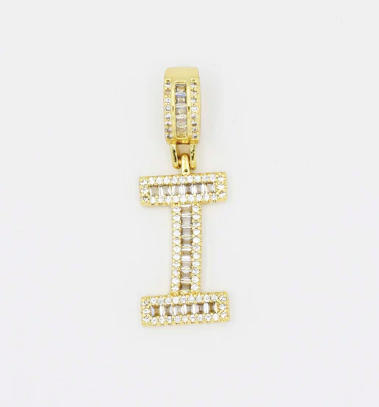 Crystal Initial Charm-310 Jewelry-Treasure Jewels-Heathered Boho Boutique, Women's Fashion and Accessories in Palmetto, FL