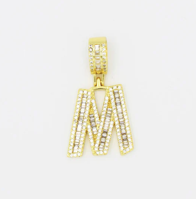 Crystal Initial Charm-310 Jewelry-Treasure Jewels-Heathered Boho Boutique, Women's Fashion and Accessories in Palmetto, FL