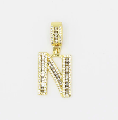 Crystal Initial Charm-310 Jewelry-Treasure Jewels-Heathered Boho Boutique, Women's Fashion and Accessories in Palmetto, FL