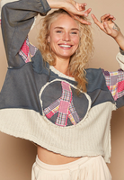 PREORDER: Keep the Peace Sweater Top-400 Takeover/Pre-Order-Pol-Heathered Boho Boutique, Women's Fashion and Accessories in Palmetto, FL