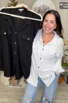 Endless Love Shacket-200 Jackets/Shackets-White Birch-Heathered Boho Boutique, Women's Fashion and Accessories in Palmetto, FL