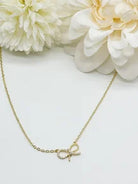 Pretty Little Bow Necklace-310 Jewelry-Joseph Anthony NY, Inc-Heathered Boho Boutique, Women's Fashion and Accessories in Palmetto, FL