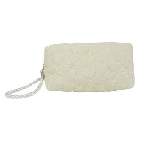 Solid Color Quilted Fabric Makeup Pouch-340 Other Accessories-TAPA fashion-Heathered Boho Boutique, Women's Fashion and Accessories in Palmetto, FL