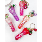 Strawberry Charm Keychain Lip Gloss Set-340 Other Accessories-Love and Repeat-Heathered Boho Boutique, Women's Fashion and Accessories in Palmetto, FL