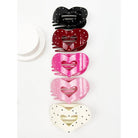 Lovely Polka Dot Heart Cut out Flat Hair Clip-340 Other Accessories-Love and Repeat-Heathered Boho Boutique, Women's Fashion and Accessories in Palmetto, FL
