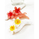 Colorful Plumeria Flowers Hair Claw-340 Other Accessories-Love and Repeat-Heathered Boho Boutique, Women's Fashion and Accessories in Palmetto, FL