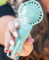 RESTOCK: The Mistinator 2-in-1 Rechargeable Water Fan-340 OTHER ACCESSORIES-DM MERCHANDISING-Heathered Boho Boutique, Women's Fashion and Accessories in Palmetto, FL