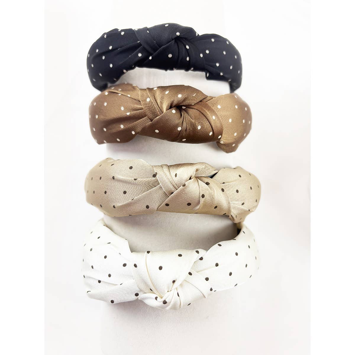 Polka Dot Knotted Headband-330 Headwear-Love & Repeat-Heathered Boho Boutique, Women's Fashion and Accessories in Palmetto, FL