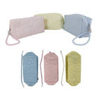 Solid Color Quilted Fabric Makeup Pouch-340 Other Accessories-TAPA fashion-Heathered Boho Boutique, Women's Fashion and Accessories in Palmetto, FL