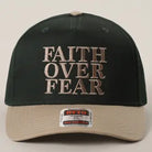 Faith Over Fear Trucker Hat-330 Headwear-Fashion City-Heathered Boho Boutique, Women's Fashion and Accessories in Palmetto, FL