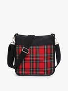 Posie Plaid Crossbody Bag – Removable Strap-Handbags-Jen & Co.-Heathered Boho Boutique, Women's Fashion and Accessories in Palmetto, FL