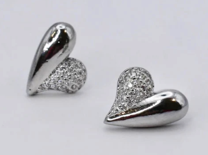 Rosy Heart Stud-310 Jewelry-Treasure Jewels-Heathered Boho Boutique, Women's Fashion and Accessories in Palmetto, FL