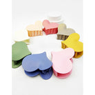 Shimmered Heart Shaped Hair Claw Clips-340 Other Accessories-Love and Repeat-Heathered Boho Boutique, Women's Fashion and Accessories in Palmetto, FL