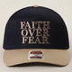 Faith Over Fear Trucker Hat-330 Headwear-Fashion City-Heathered Boho Boutique, Women's Fashion and Accessories in Palmetto, FL