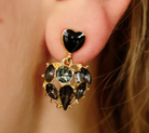 Black Diamond Earring-310 Jewelry-TLD DESIGNS-Heathered Boho Boutique, Women's Fashion and Accessories in Palmetto, FL