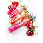 Strawberry Charm Keychain Lip Gloss Set-340 Other Accessories-Love and Repeat-Heathered Boho Boutique, Women's Fashion and Accessories in Palmetto, FL