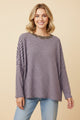 Walk It Out Top-120 LONG SLEEVE TOPS-HEIMISH-Heathered Boho Boutique, Women's Fashion and Accessories in Palmetto, FL