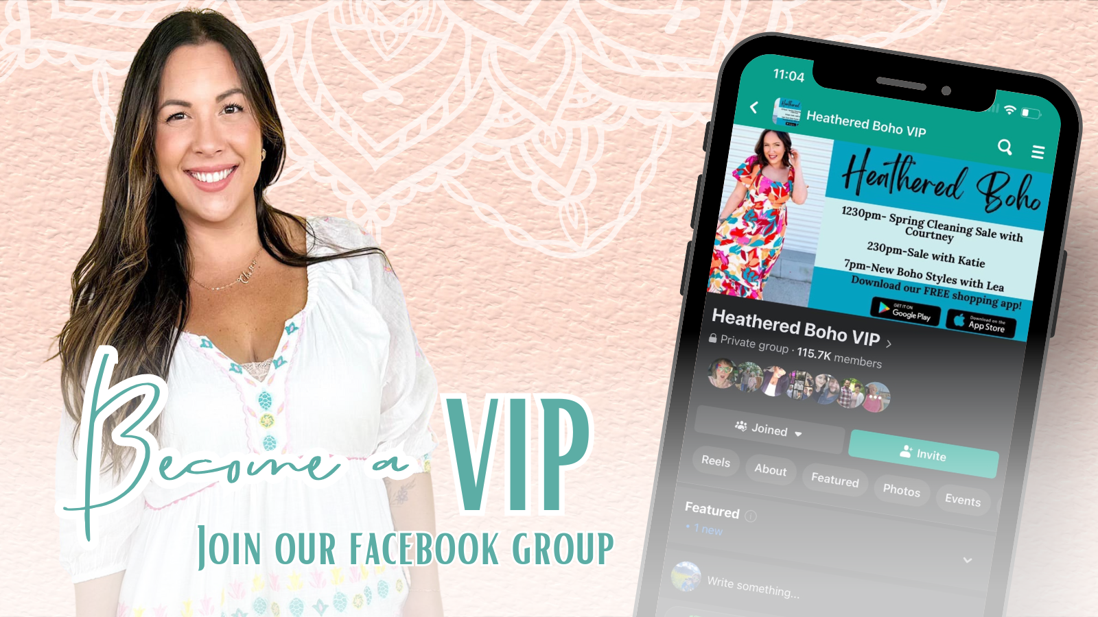 Join Our Facebook and become a VIP at Heathered Boho Boutique | Women's Fashion Boutique