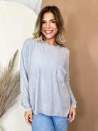 Everyday Haze Mineral Wash Top-120 LONG SLEEVE TOPS-ZENANA-Heathered Boho Boutique, Women's Fashion and Accessories in Palmetto, FL