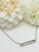 Moving Crystal Necklace-310 Jewelry-Joseph Anthony NY, Inc-Heathered Boho Boutique, Women's Fashion and Accessories in Palmetto, FL