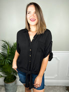 Talk the Talk Top-110 Short Sleeve Top-GeeGee-Heathered Boho Boutique, Women's Fashion and Accessories in Palmetto, FL