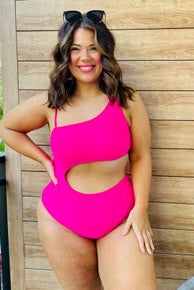 Camilla Hot Pink One Piece Swimsuit-300 Swimwear-Southern Grace-Heathered Boho Boutique, Women's Fashion and Accessories in Palmetto, FL