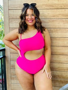 Camilla Hot Pink One Piece Swimsuit-300 Swimwear-Southern Grace-Heathered Boho Boutique, Women's Fashion and Accessories in Palmetto, FL