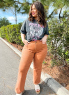 Cinnamon Spice Wide Leg Jeans-150 PANTS-Mica Denim-Heathered Boho Boutique, Women's Fashion and Accessories in Palmetto, FL
