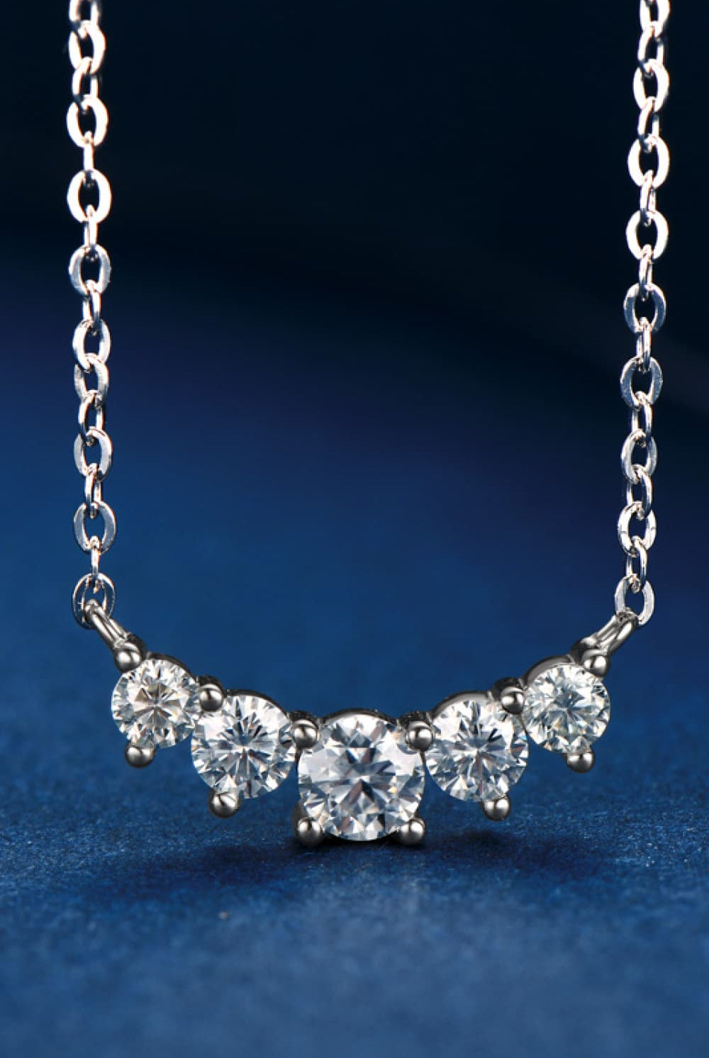 Moissanite Pendant Necklace-Jewelry-Trendsi-Heathered Boho Boutique, Women's Fashion and Accessories in Palmetto, FL