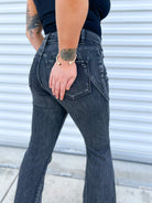 Step by Step Flare Jeans-190 Jeans-Mica Denim-Heathered Boho Boutique, Women's Fashion and Accessories in Palmetto, FL