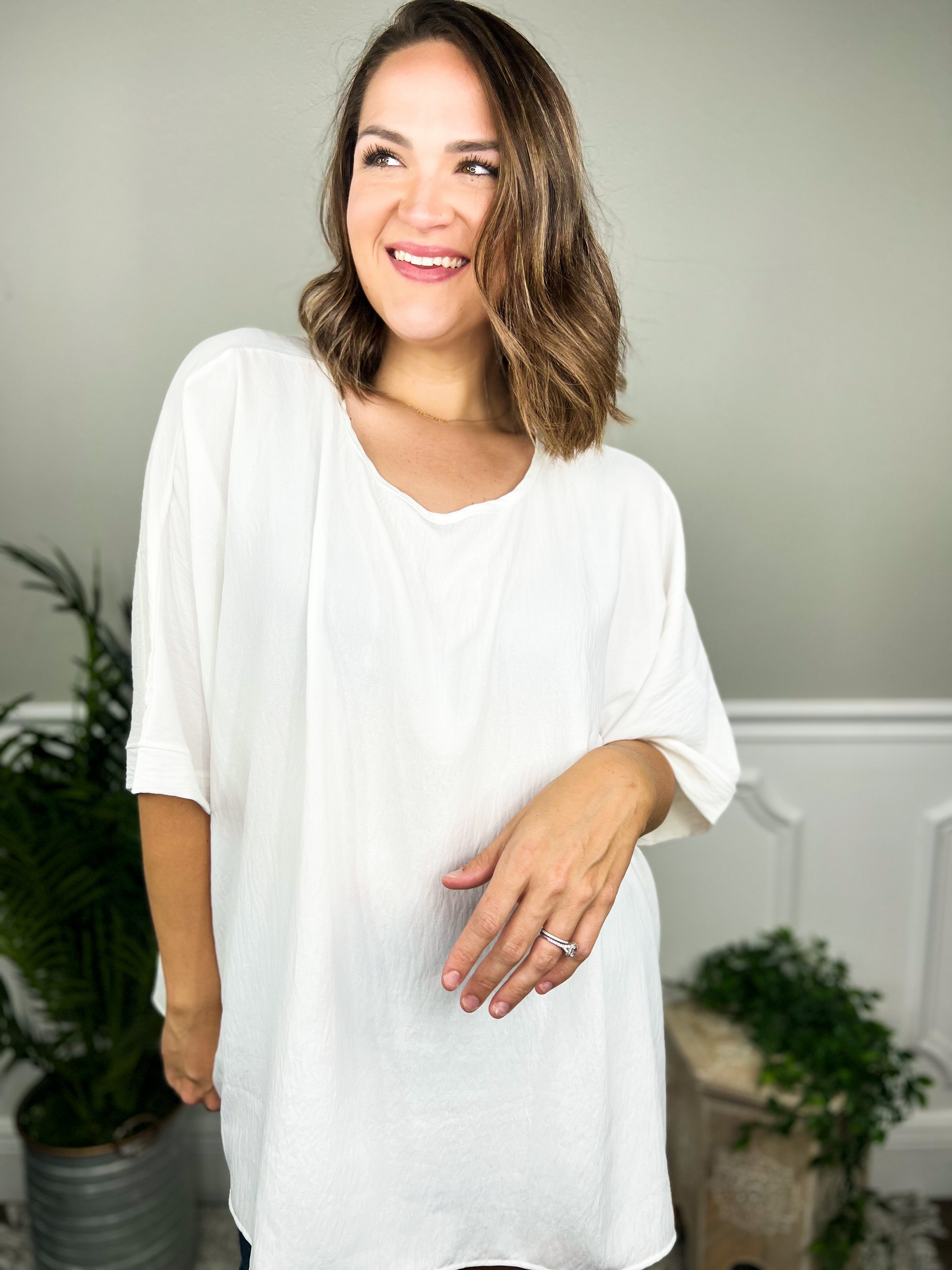 RESTOCK : Fresh New Look Top-110 Short Sleeve Top-First Love-Heathered Boho Boutique, Women's Fashion and Accessories in Palmetto, FL
