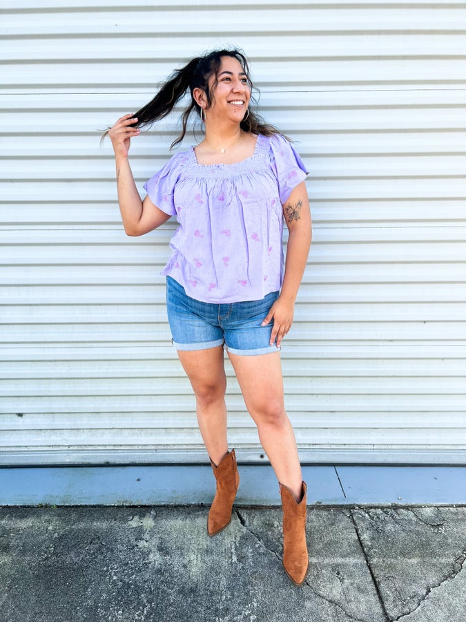 Everyday Ease Pull On Shorts By Judy Blue-160 shorts-Judy Blue-Heathered Boho Boutique, Women's Fashion and Accessories in Palmetto, FL