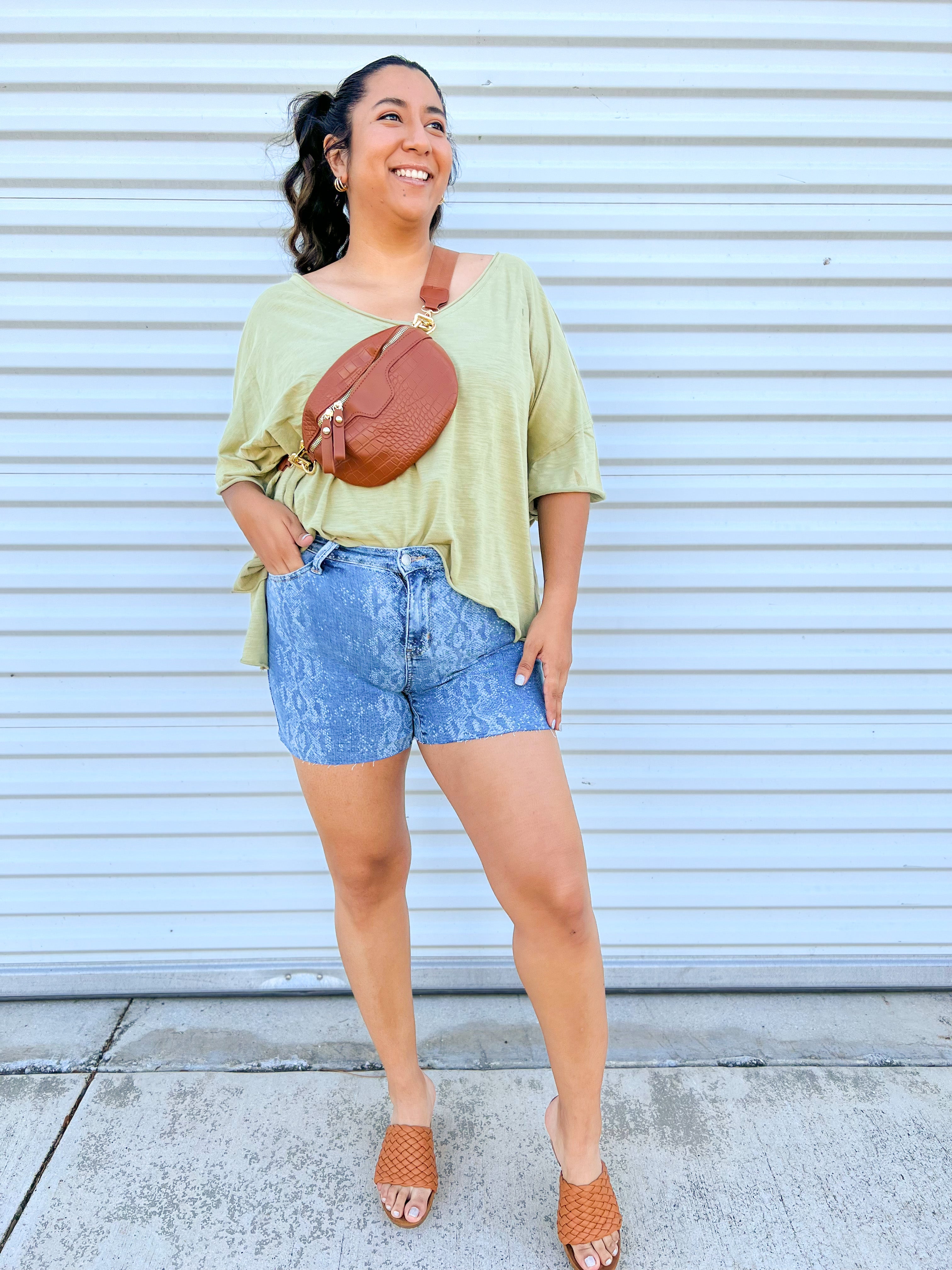 Medusa Denim Shorts by Judy Blue-160 shorts-Judy Blue-Heathered Boho Boutique, Women's Fashion and Accessories in Palmetto, FL