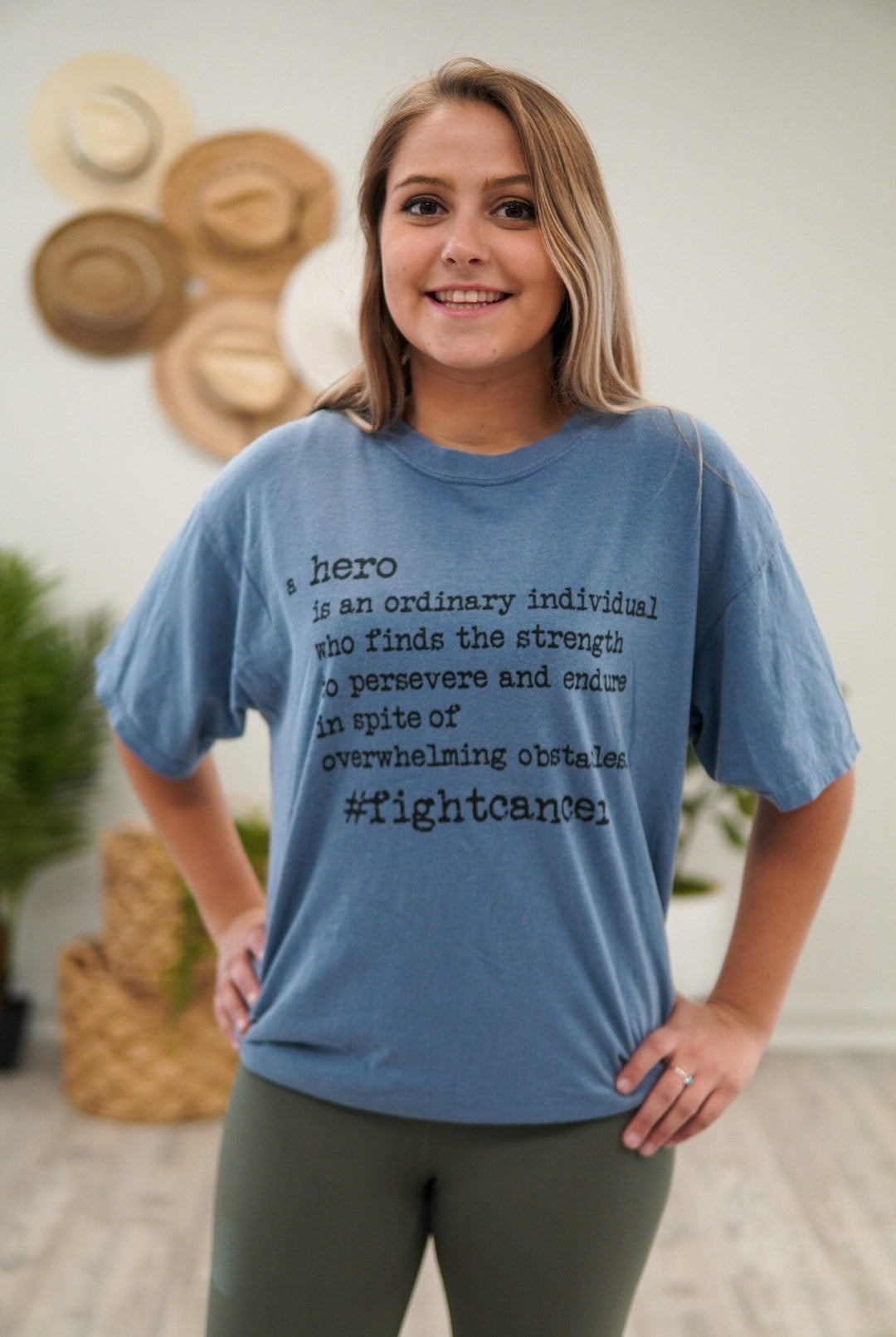 Kids Hero #FightCancer Tee-130 Graphic Tees-She Shed-Heathered Boho Boutique, Women's Fashion and Accessories in Palmetto, FL