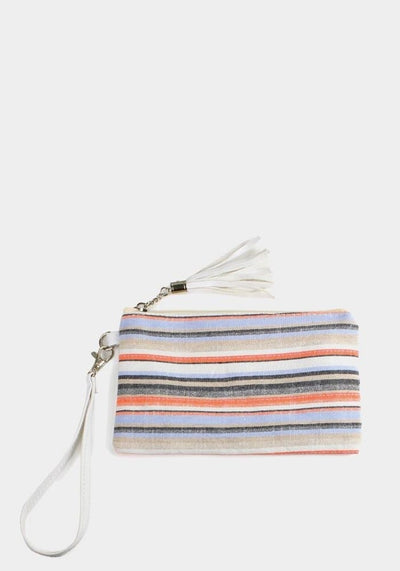 Stripe Wallet Wristlet